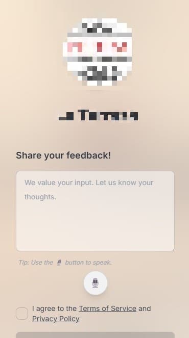 Backsy Feedback Form