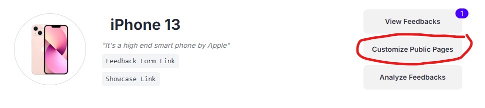 Customize Public Pages